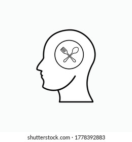 Hunger Icon. Food Insecurity Symbol - Vector.