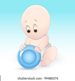 Hungry Child Vector