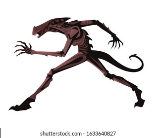 hungry evil dark alien monster creature