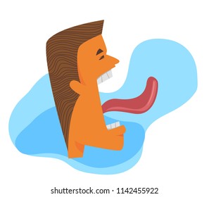 hungry face, screaming face vector, foodie