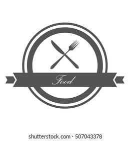 Hungry Food Symbol Vector Illustration