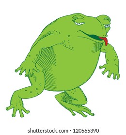 Hungry frog