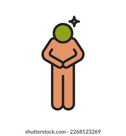 Hungry icon. sign for mobile concept and web design. vector illustration