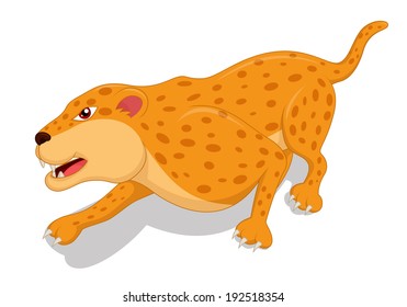 Hungry Leopard Cartoon