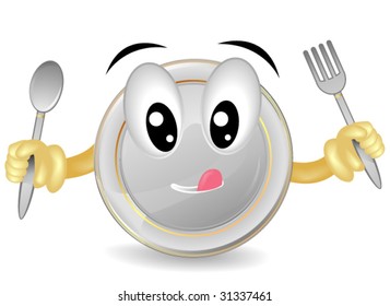 Hungry Plate - Vector