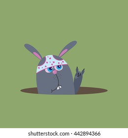 hungry rabbit, background, illustration for gaming applications, web design, graphic design.