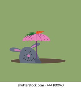 hungry rabbit, saver, background, illustration for gaming applications, web design, graphic design.