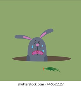 hungry rabbit, saver, background, illustration for gaming applications, web design, graphic design.