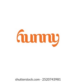 hunny wordmark logo icon vector