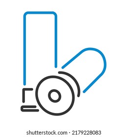 Icono de municiones de caza. Contorno de negrita editable con diseño de relleno de color. Ilustración vectorial.