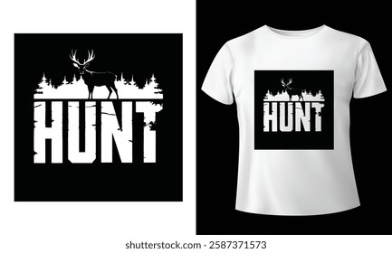 Hunt and Hunting T-Shirt Design 2025