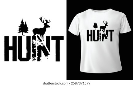 Hunt and Hunting T-Shirt Design 2025