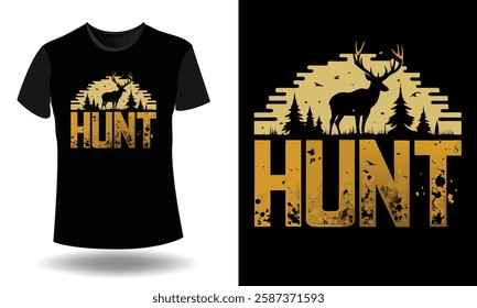 Hunt and Hunting T-Shirt Design 2025