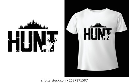 Hunt and Hunting T-Shirt Design 2025