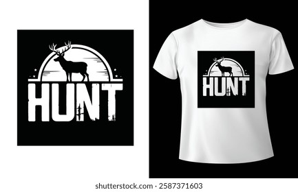 Hunt and Hunting T-Shirt Design 2025