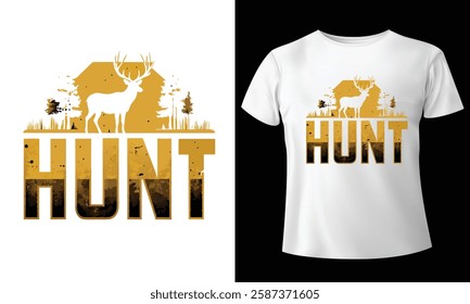 Hunt and Hunting T-Shirt Design 2025