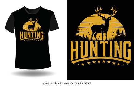 Hunt and Hunting T-Shirt Design 2025