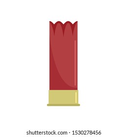 Hunt rifle bullet icon. Flat illustration of hunt rifle bullet vector icon for web design