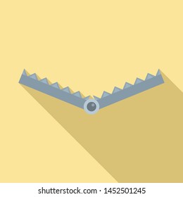 Hunt trap icon. Flat illustration of hunt trap vector icon for web design