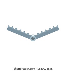Hunt trap icon. Flat illustration of hunt trap vector icon for web design