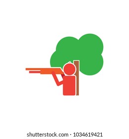 Hunt Tree Logo Icon Design