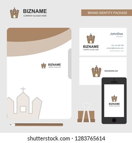 Hunted house Business Logo, File Cover Visiting Card and Mobile App Design. Vector Illustration