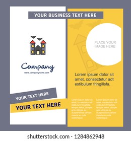 Hunted house Company Brochure Template. Vector Busienss Template