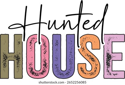 Hunted house , Halloween Design