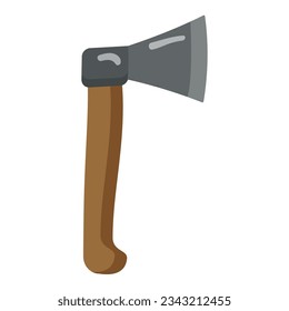 Cazador de icono de hacha vectorial. Equipo de caza. Campo de casos