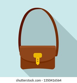 Hunter bag icon. Flat illustration of hunter bag vector icon for web design