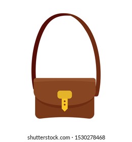 Hunter bag icon. Flat illustration of hunter bag vector icon for web design