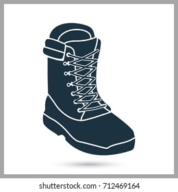 Hunter boots simple icon