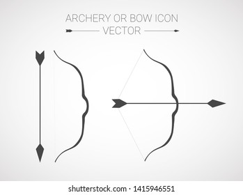 Hunter bow weapon icon. Isometric of hunter bow weapon icon for web design