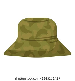 Hunter-Mütze-Symbol-Cartoon-Vektorgrafik. Jagdausrüstung. Shotscout