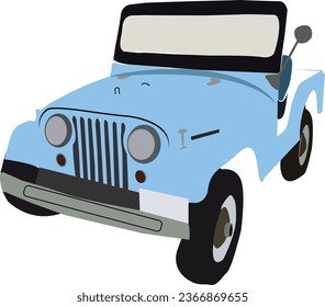 Hunter car jeep parked vector image