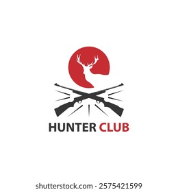 Hunter Club Logo Design Vector