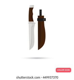 Hunter dagger color flat icon