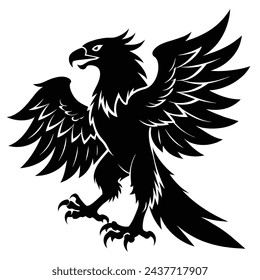 Hunter eagle vector illustration artwork 