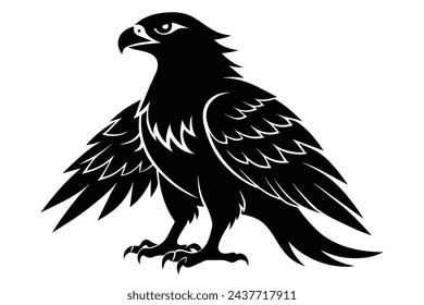 Hunter eagle vector illustration artwork 