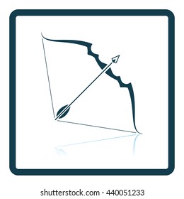 Hunter hat with feather  icon. Shadow reflection design. Vector illustration.