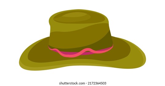 Hunter hat headwear. Vector illustration