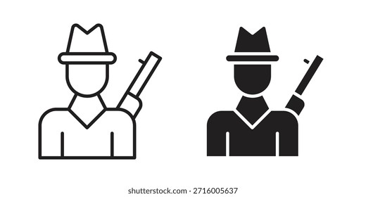 Hunter conceito de ícone para infográfico, site ou aplicativo.