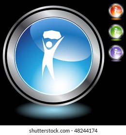 Hunter icon isolated web icon on a background.