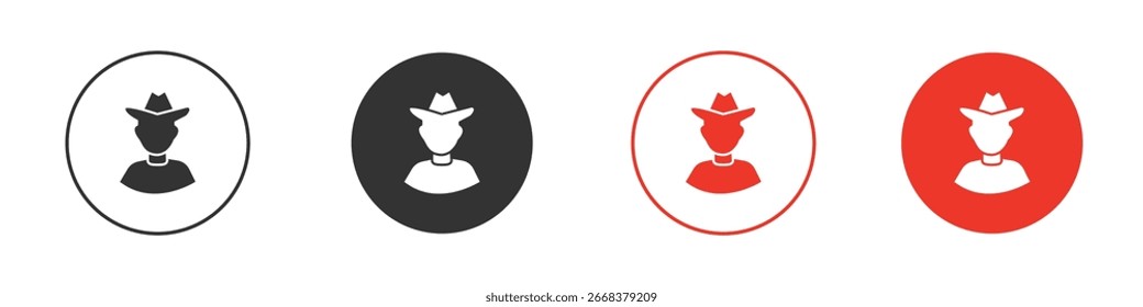 Hunter icon pack. Design de vetor clipart