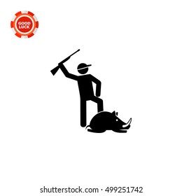 Hunter with Killed Boar Icon