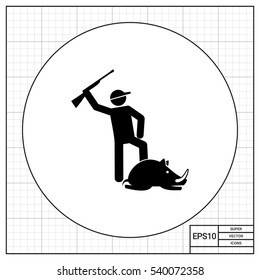 Hunter with Killed Boar Icon