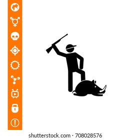 Hunter with Killed Boar Icon
