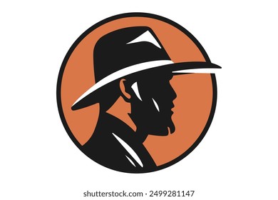 Hunter logo design with hat.