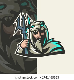 Hunter mascot logo design vector with modern illustration concept style for badge, emblem and t shirt printing. Warrior illustration for sport and e-sport team.