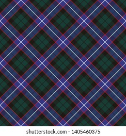 Hunter Modern Tartan. Diagonal cell, seamless pattern for fabric, kilts, skirts, plaids